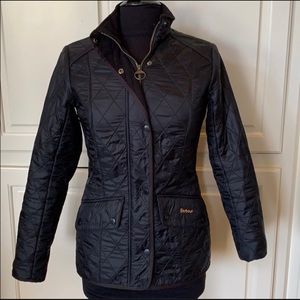Barbour Quilter Jacket. Size 4. Black